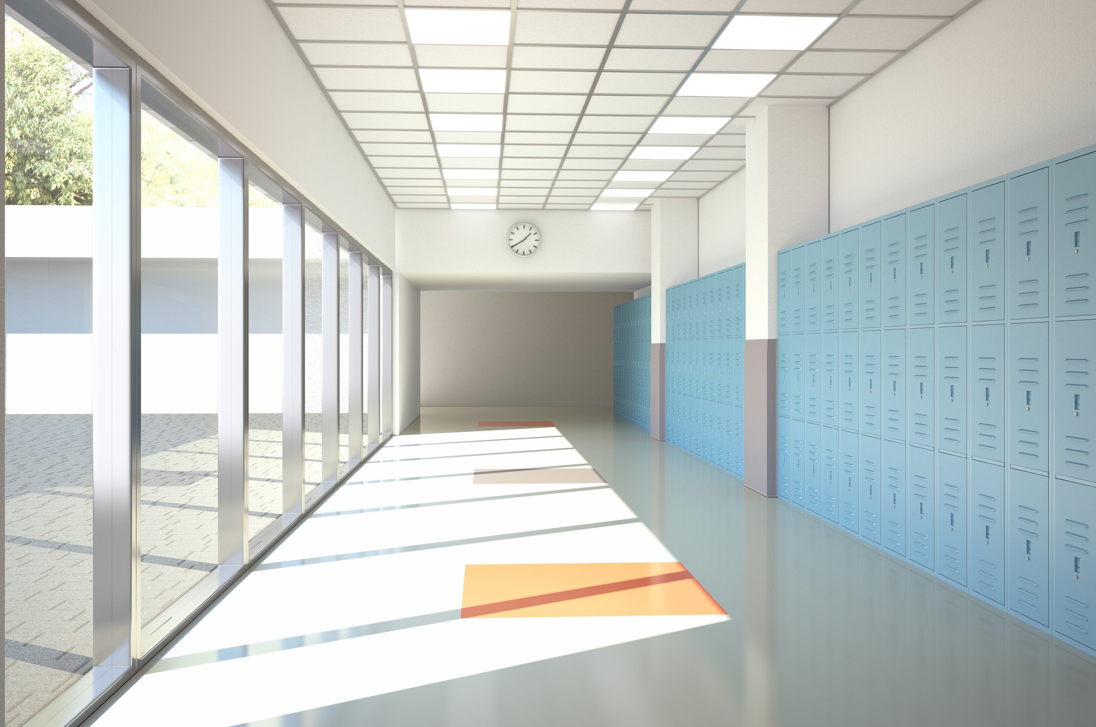 School Hallway